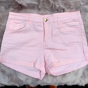 Size 10 light pink H&M jean shorts
